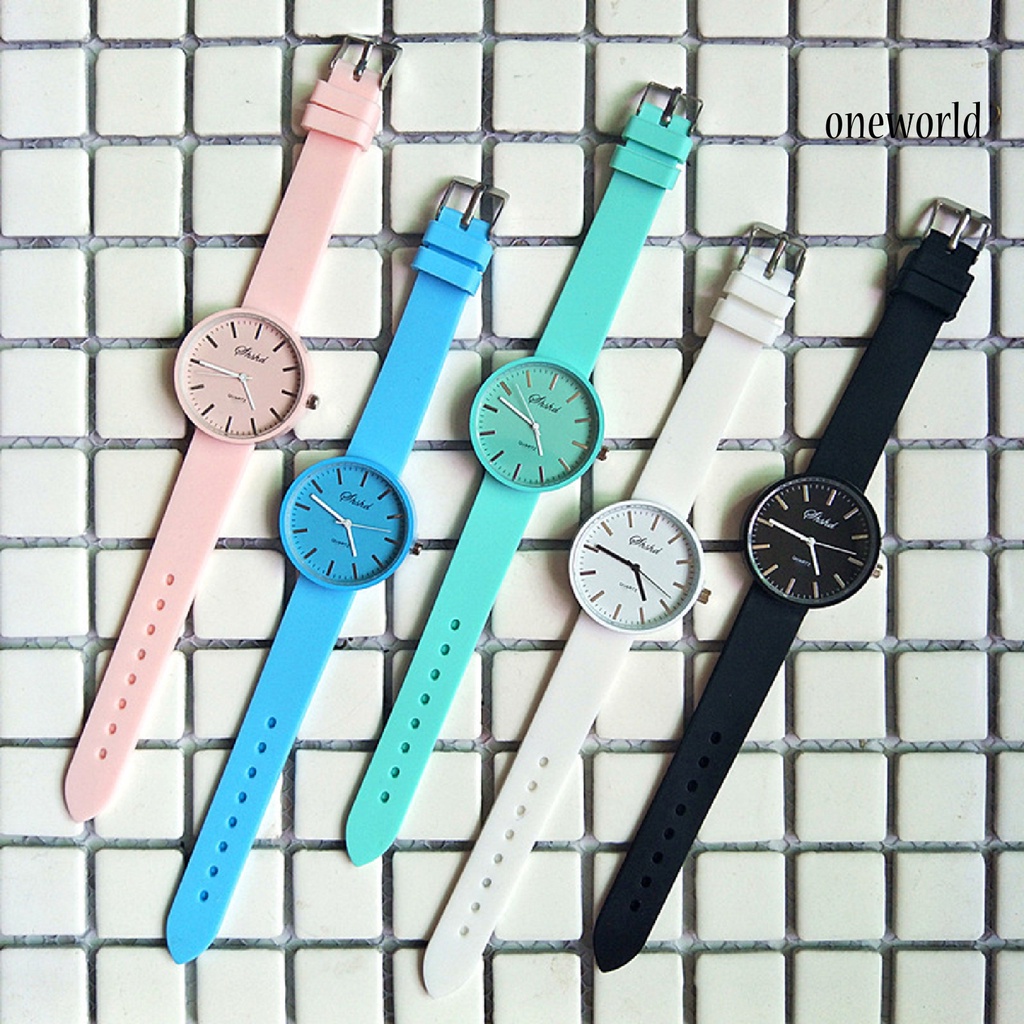 Ow @ Đồng Hồ Thể Thao Analog Máy Quartz Mặt Nhỏ Thoải Mái Phong Cách Thể Thao Cho Trường Học