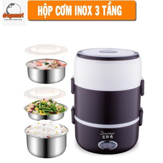 [Bigshop – kênh bán lẻ giá rẻ] hộp cơm cắm điện 3 tầng siêu hót hít