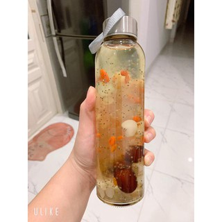 Com bo bình thủy tinh 300ml tặng kèm túi trong