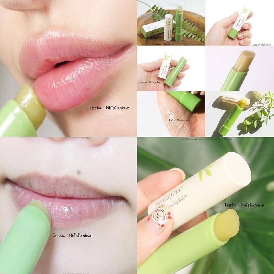 SON DƯỠNG TRÀ XANH INNISFREE GREEN TEA LIP BALM 3.6G CHÍNH HÃNG - 4776