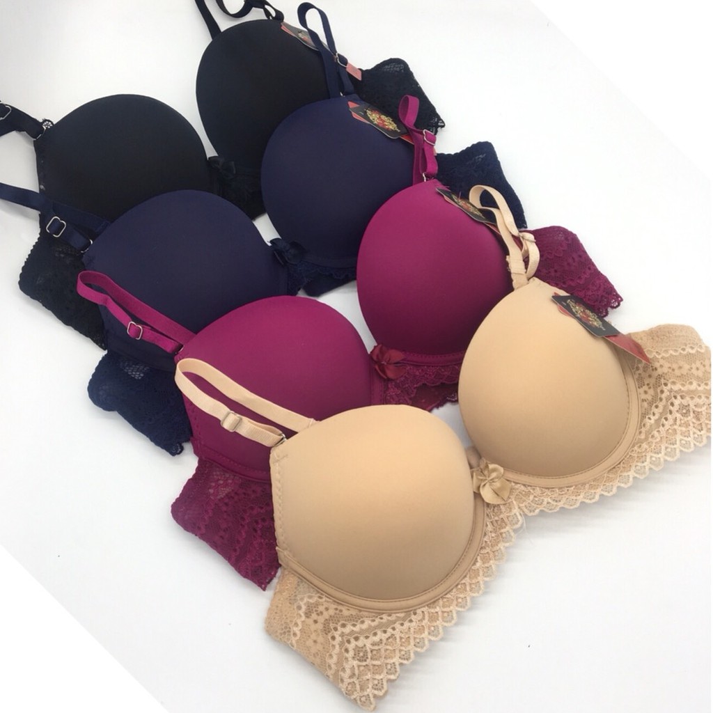 Áo ngực đệm dày dây ren cách điệu , áo ngực trơn đồ lót thái không gian eva KGE 9903