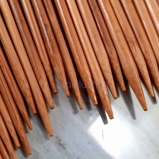 Cặp kim đan len bằng gỗ chiều dài 25cm, 35cm