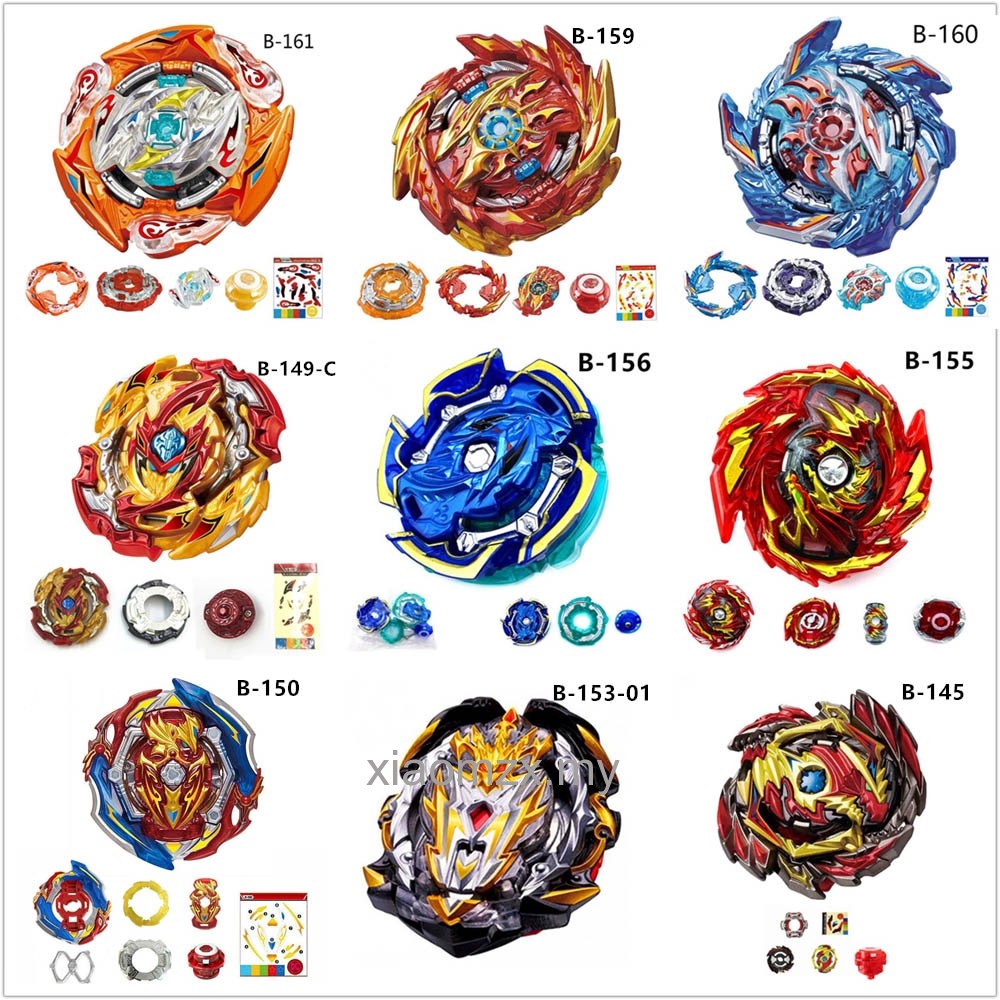 Beyblade Con Quay Đồ Chơi B-161 Glbo Ragnaruk 160 King Helios.Zn B-159 Super Hyperion Xceed B-156 Naked Spriggan Gt B-155 Master Diabolos B-150Ns B28-153