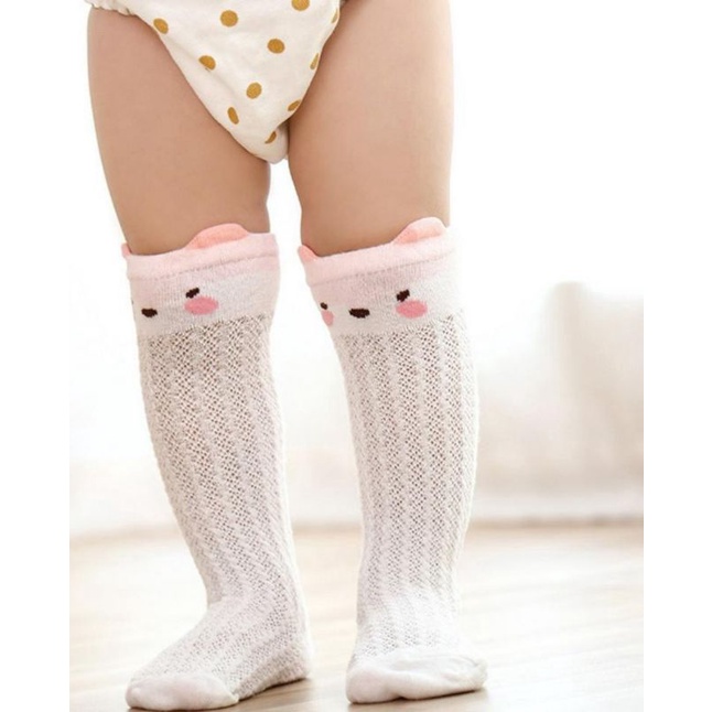 Tất lưới hè- thu chống muỗi cao cổ hình thú cho bé (0-3 tuổi)