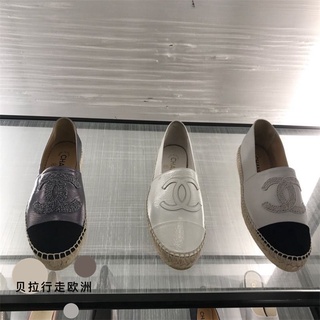 No Box-2021 Giày Lười Da Cừu Espadrilles Mới