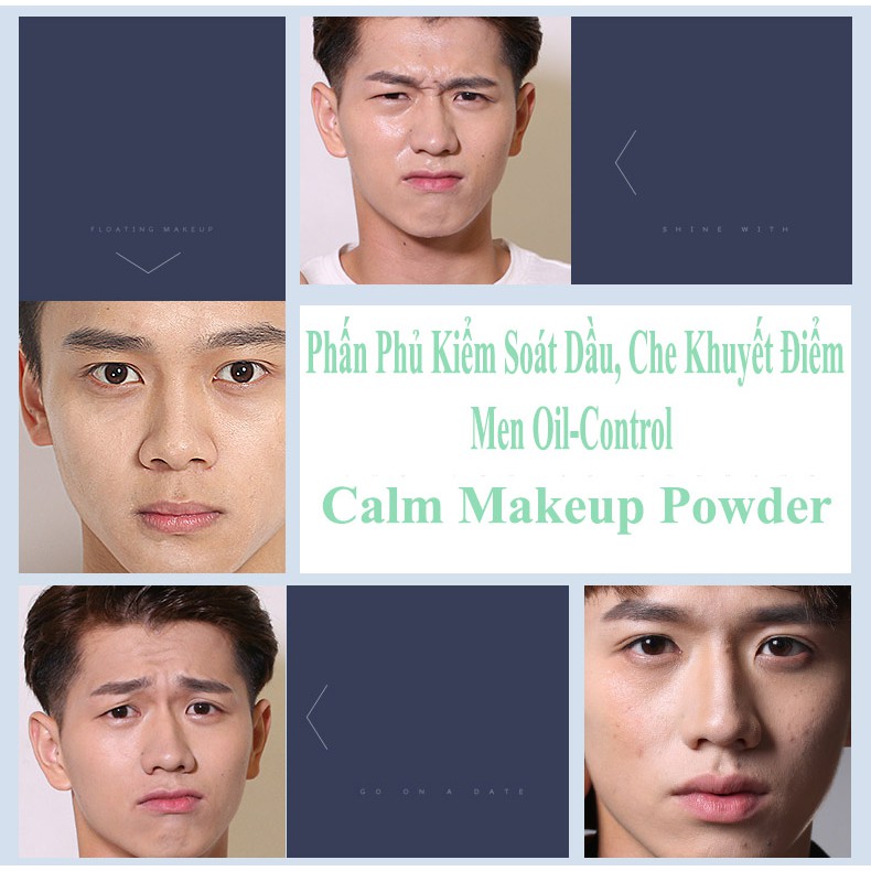 Phấn phủ chống nắng giúp kiềm dầu Blueman dành cho nam | BigBuy360 - bigbuy360.vn