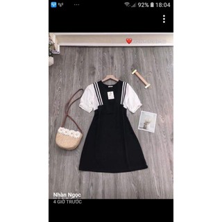 Đầm suông tây trắng