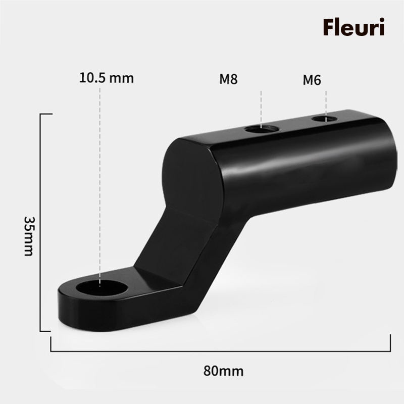 Thanh Nâng Gương Chiếu Hậu Mở Rộng Gắn Tay Lái Xe Máy / Scooter Kích Thước 10mm