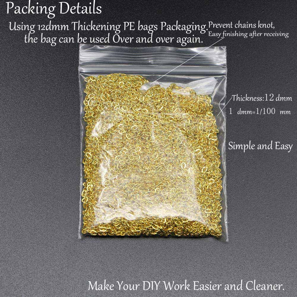 Dây xích ST.KUNKKA 5m 2x3mm tùy chọn màu sắc dùng làm trang sức