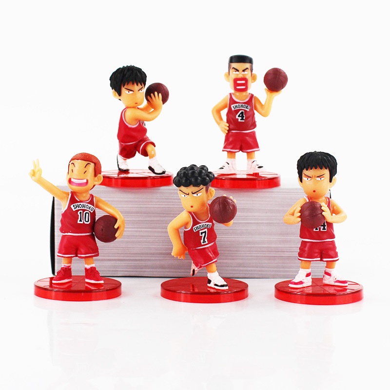 Set Cao 5 Nhân Vật Cao Thủ Bóng Rổ Slam Dunk ( 2 Màu ) 8cm