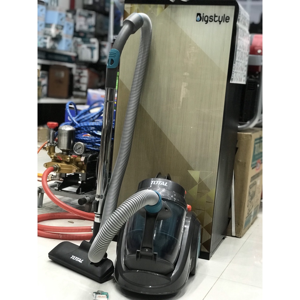 Máy hút bụi gia đình cẩm tay 2000W CHÍNH HÃNG TOTAL TVC20258  - Lực hút mạnh mẽ tận các ngóc vị trí TOTAL TOOLS WORLD