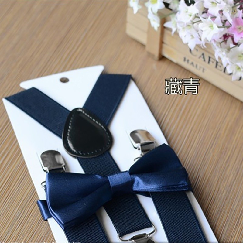 Dây đai quần yếm co giãn có thể điều chỉnh đính nơ dễ thương cho bé