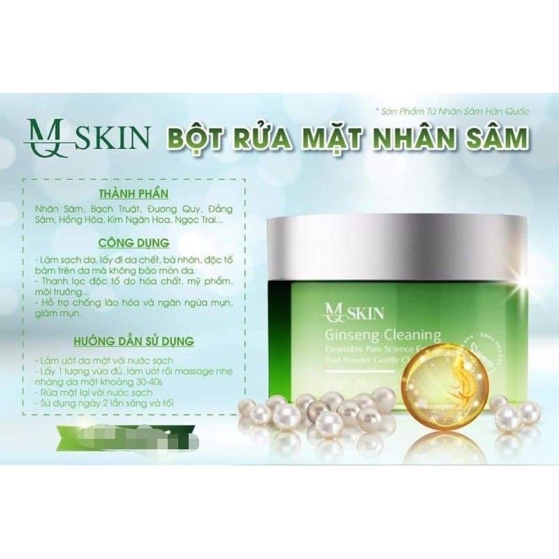 Combo bột rửa mặt MQ và BB Cream tái tạo da MQ Skin