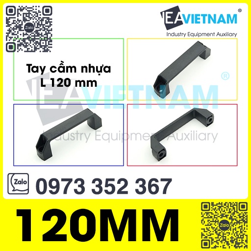 Tay nắm nhựa đen LS522 PL006 120mm Tay cầm nhựa 120 L120