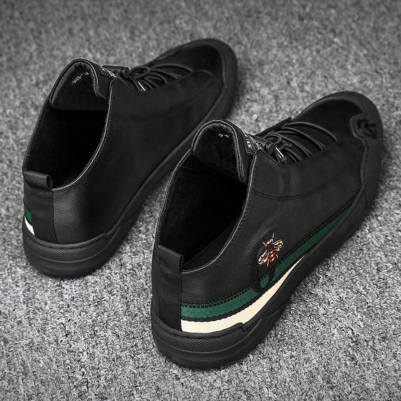 Giày Thể Thao Da Chống Dầu Thời Trang Châu Âu Cho Nam