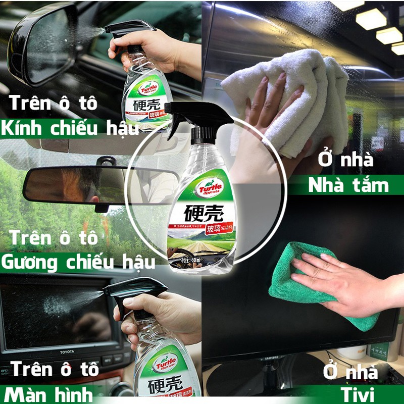 Nước lau kính ô tô chuyên dụng Glass Cleaner Turtle G-4420 dung tích 500ml