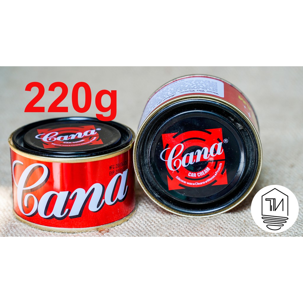 Kem Đánh Bóng- Mờ Vết Xước Sơn Ô tô - Xe Máy Cana Car Cream Nhỏ Và Lớn 100g, 220g