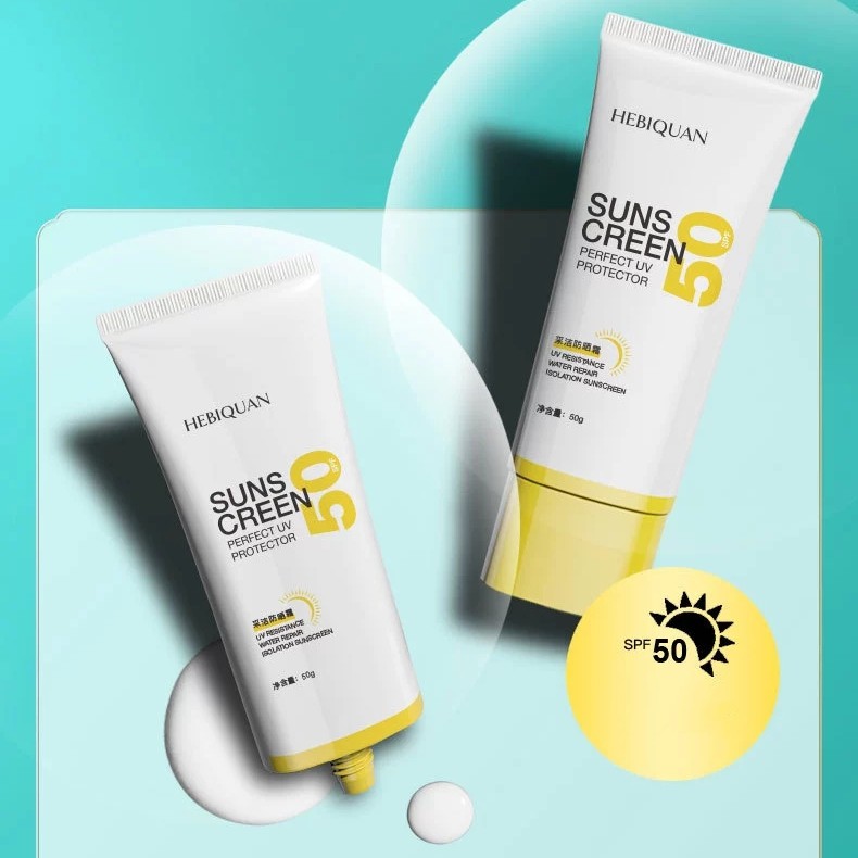 Kem chống nắng SPF50+ HEBIQUAN Sunscreen Perfect UV Protector HEBI01