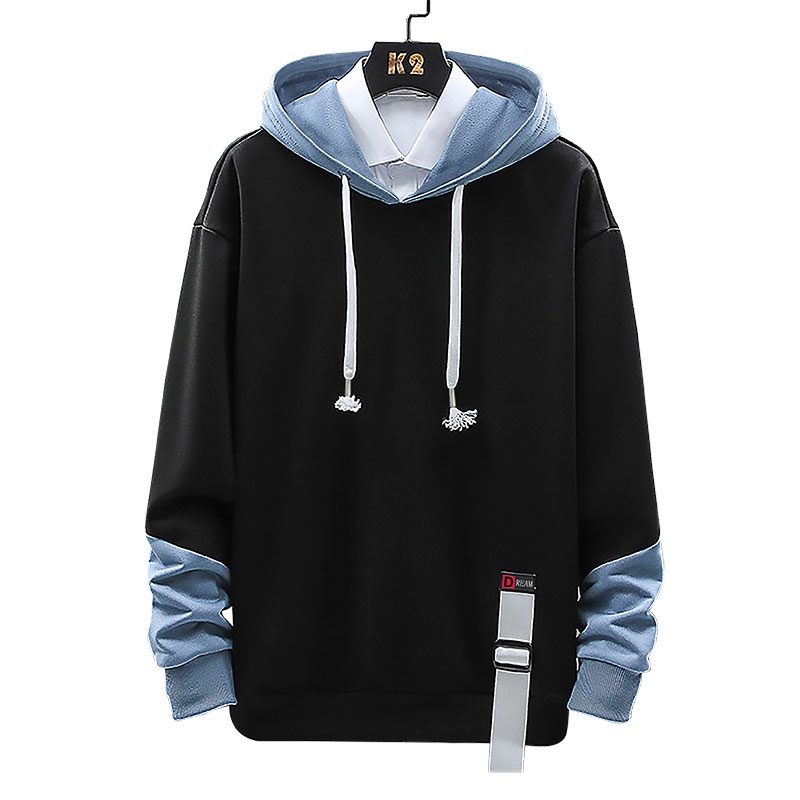 Áo Hoodie Dài Tay Dáng Rộng Thời Trang Xu Hướng Cho Nam