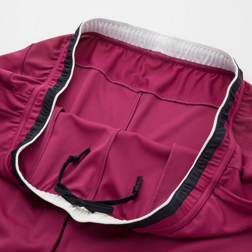 Uniqlo set bộ tennis trắng hồng vàng 417175-01+426628-00