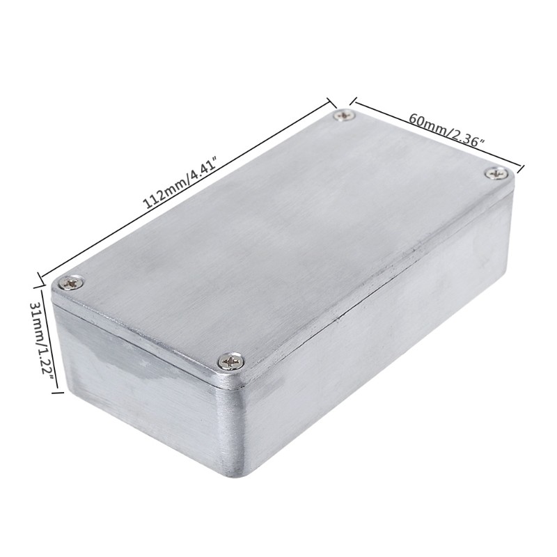 Hộp nhôm bảo vệ cho bàn đạp hiệu ứng ghita điện kích thước 11.2x6x3.1cm