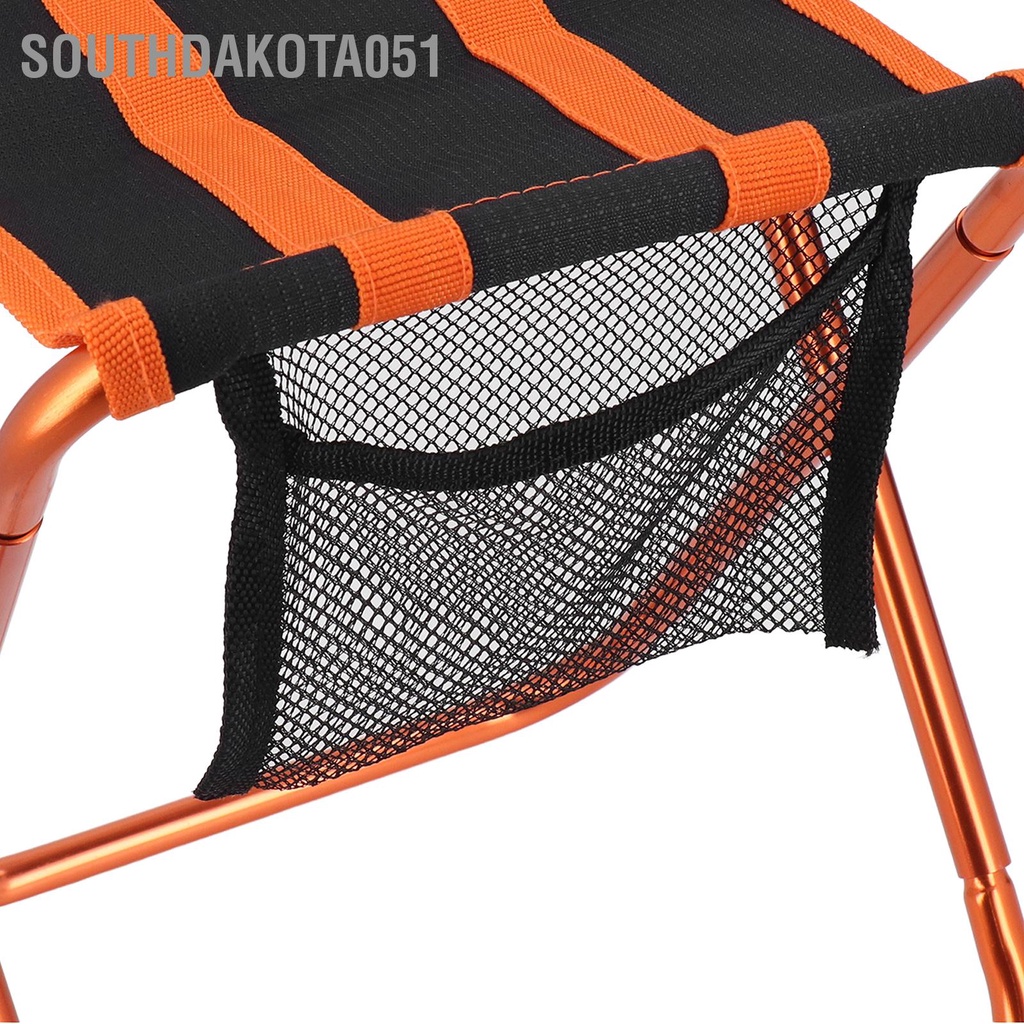 [Hàng Sẵn] Ghế gấp gọn mini di động Câu cá Cắm trại ngoài trời với Túi đựng Hợp kim nhôm 7075【Southdakota051】