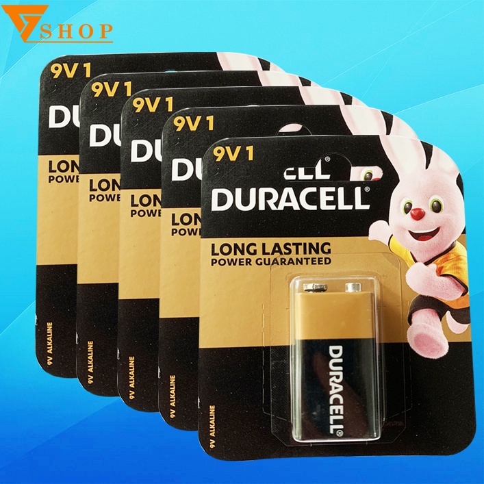 Combo 5 Vỉ Pin Duracell 9V Alkaline