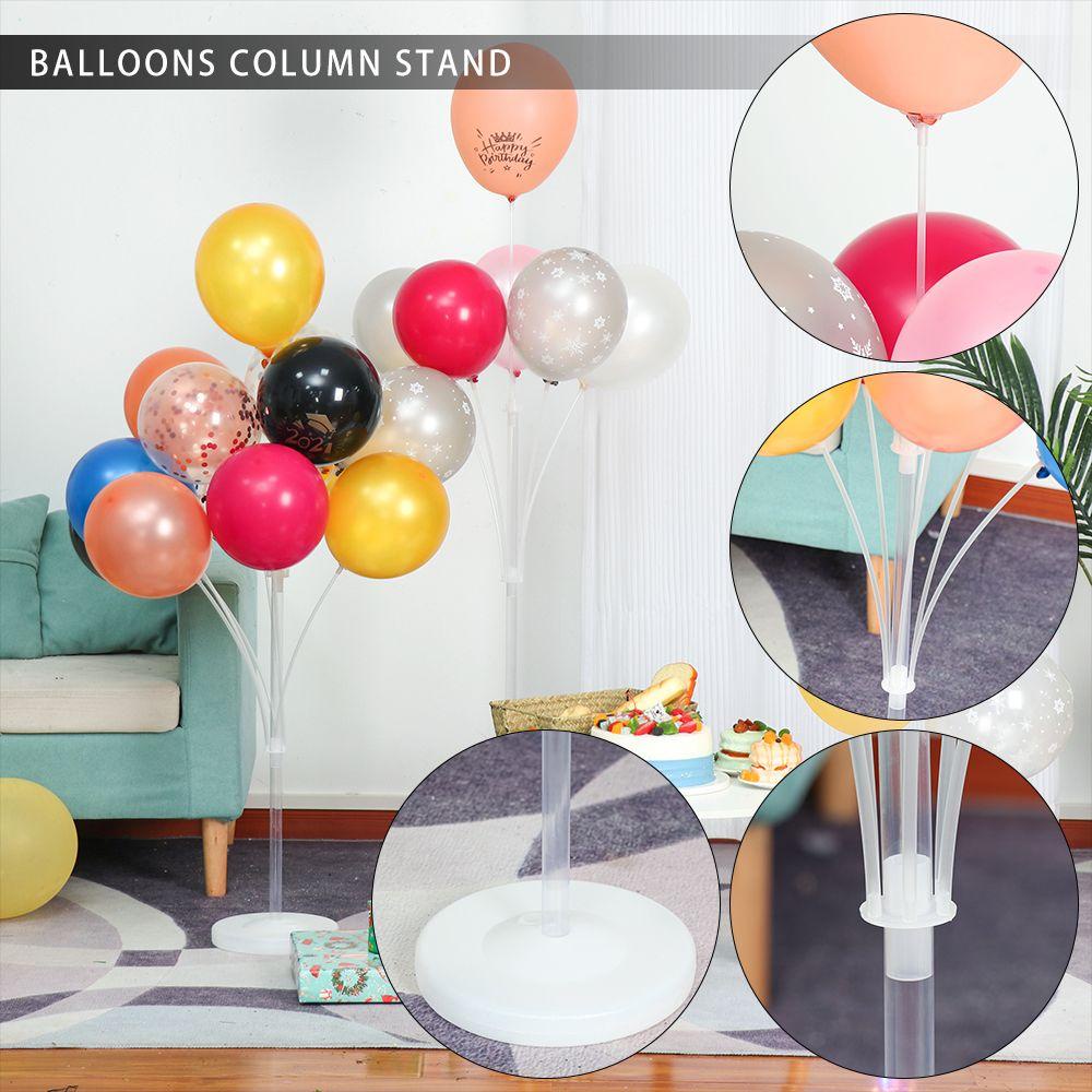 KUNHEV Giá Đỡ Bong Bóng Đèn Led Hình Hoa Mẫu Đơn|Bộ Ống Đế Sinh Nhật Tiệc Tùng