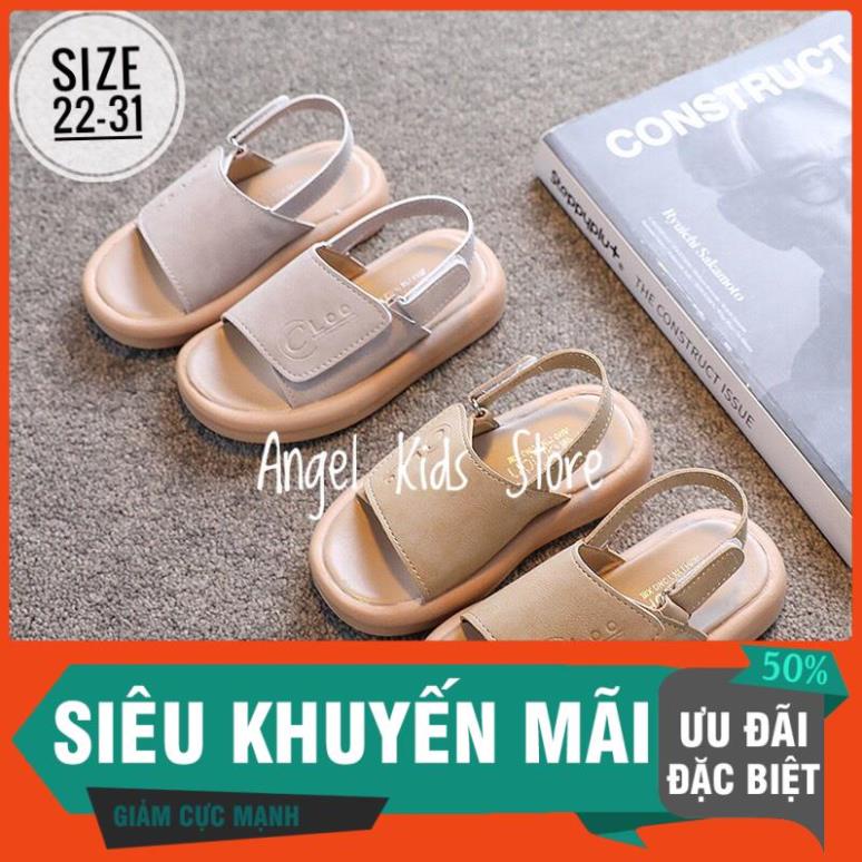 💗Dép xăng đan quai ngang da lộn cho Bé gái/ Bé trai Phong cách Hàn Quốc💗 Hàng cao cấp