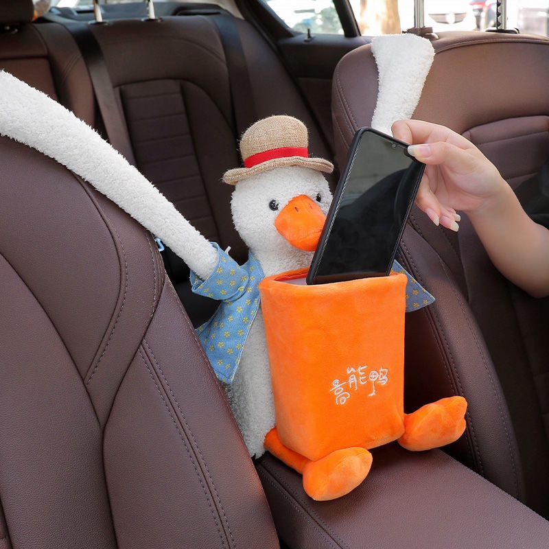 Hộp Đựng Khăn Giấy Gắn Tay Vịn Xe Hơi Thiết Kế Dễ Thương Sáng Tạo