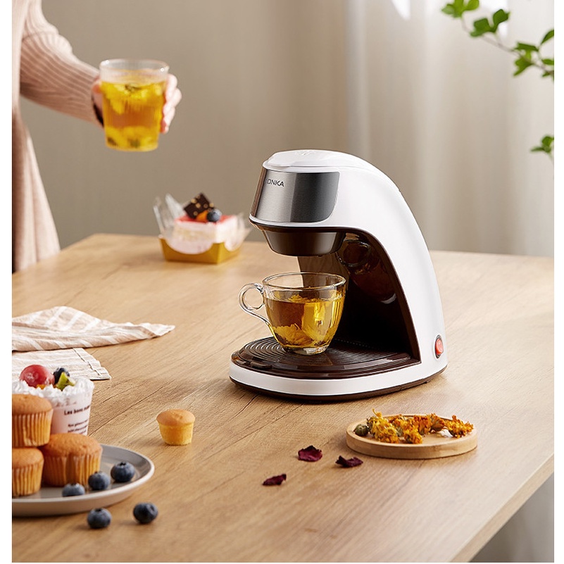 Máy Pha Cà Phê  Mini Tự Động Đa Năng KONKA, Dùng Pha Trà, caphe,coffee, Dung Tích 0.3L, BH 18 tháng