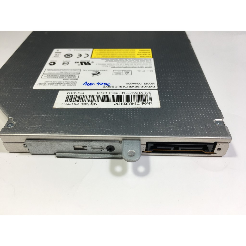 Ổ đĩa quang Laptop tháo máy Philips và Liteon SuperMulti CD/DVD RW DS-8A5SH chuẩn SATA 12,7mm | BigBuy360 - bigbuy360.vn