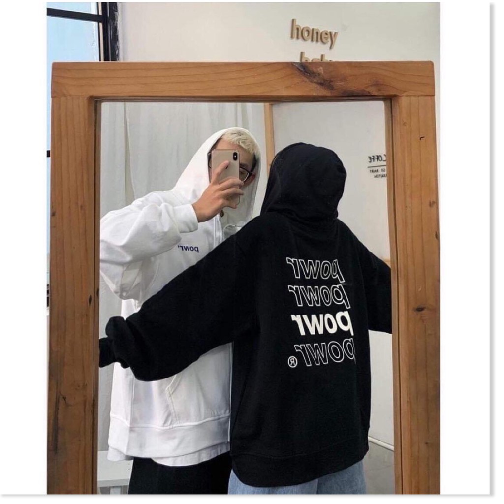 Áo khoác  hoodie nữ fomr rộng Hàn Quốc đủ size đủ màu POWR
