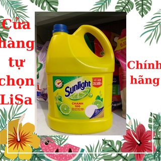 Nước rửa chén Sunlight chanh sạch bóng dầu mỡ 3.6kg/can