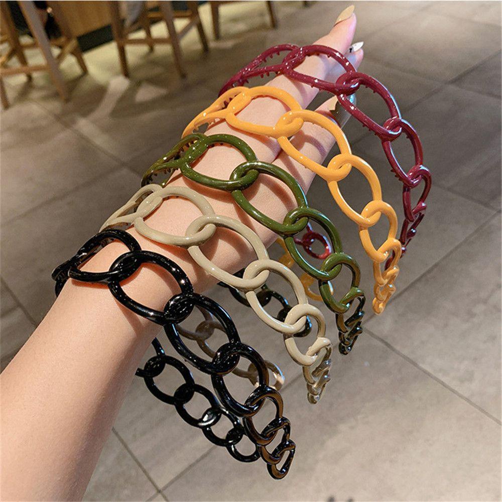 Băng Đô Cài Tóc Bản Rộng Thiết Kế Đơn Giản Mới