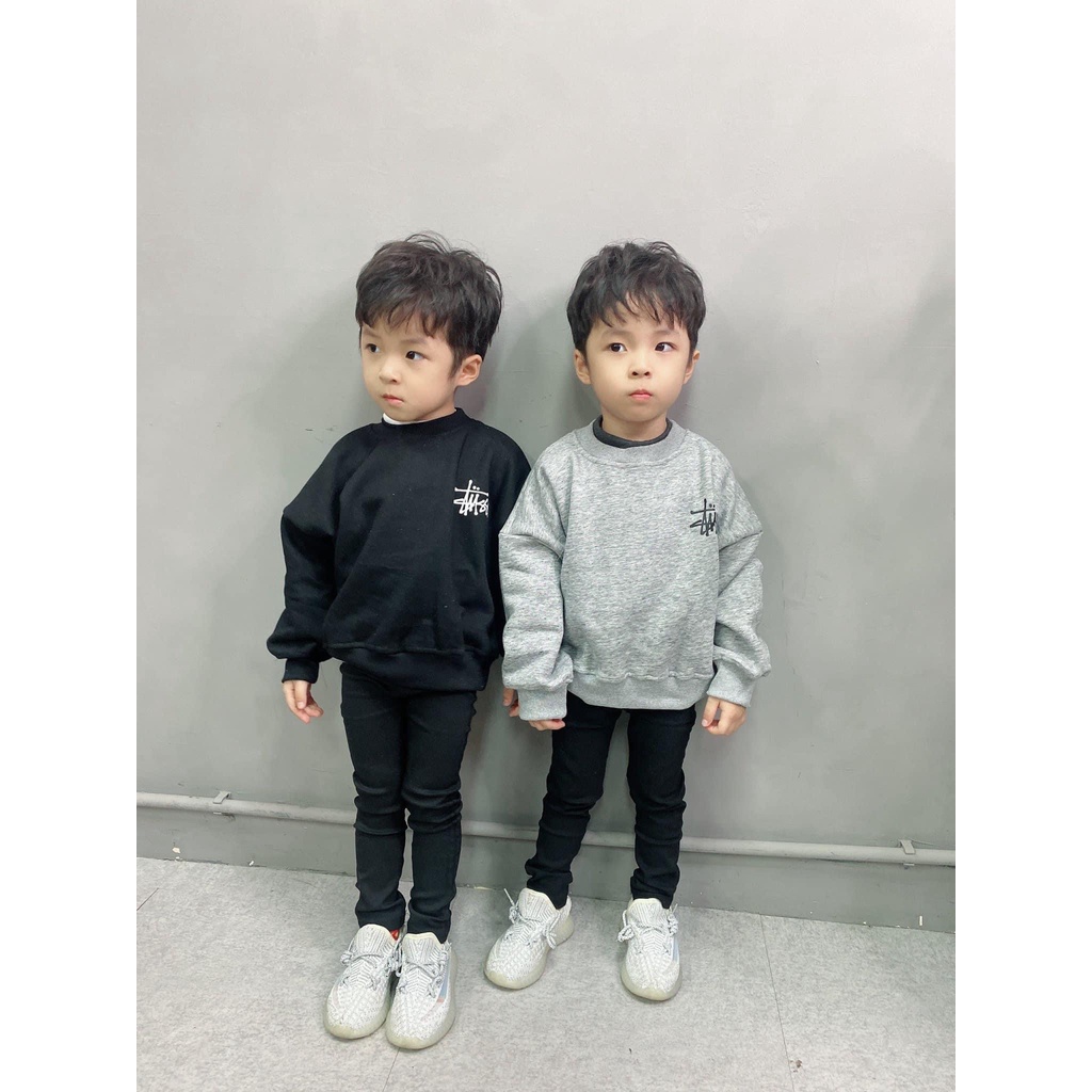 Áo sweater Tussy cho bé , áo nỉ cổ tròn trẻ em nam nữ unisex , Kid_genZ