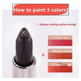 Thỏi son 3 màu AGAG chuẩn hãng dưỡng ẩm siêu lì, màu sắc thời trang, Thỏi son 3 màu chất lì, lâu trôi, mềm mại | BigBuy360 - bigbuy360.vn