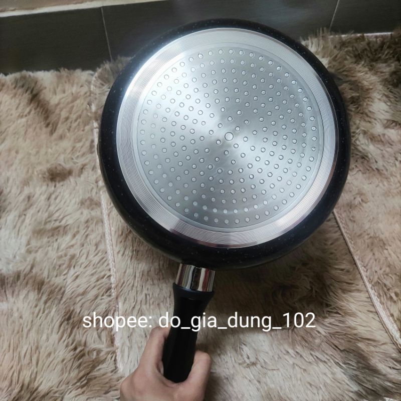 Chảo Chống Dính đáy từ 24cm và Nồi Inox 24cm dùng Bếp Từ, Bếp Gas, Bếp Hồng Ngoại