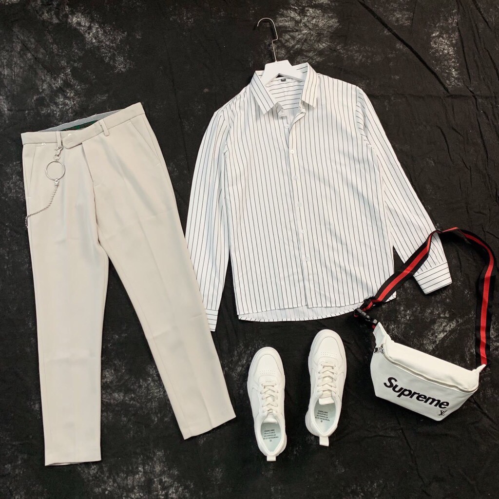 BỘ ĐỒ NAM CÔNG SỞ ĐẸP NGẤT NGÂY FULL (QUẦN+ÁO) | BigBuy360 - bigbuy360.vn