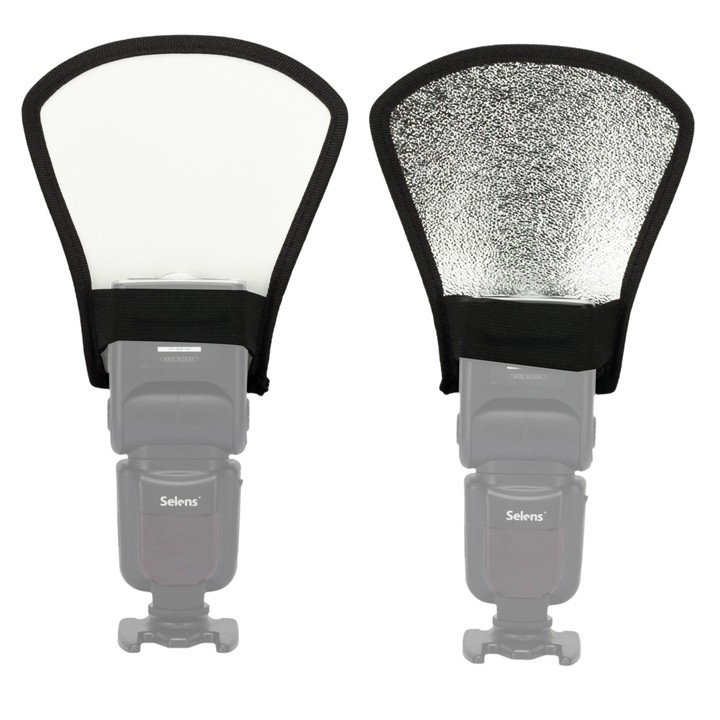 Tản sáng đèn Flash 2 mặt bạc và trắng đục