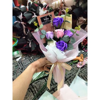 Bó hồng sáp thơm 5 bông GIÁ SỈ CHỈ 55K