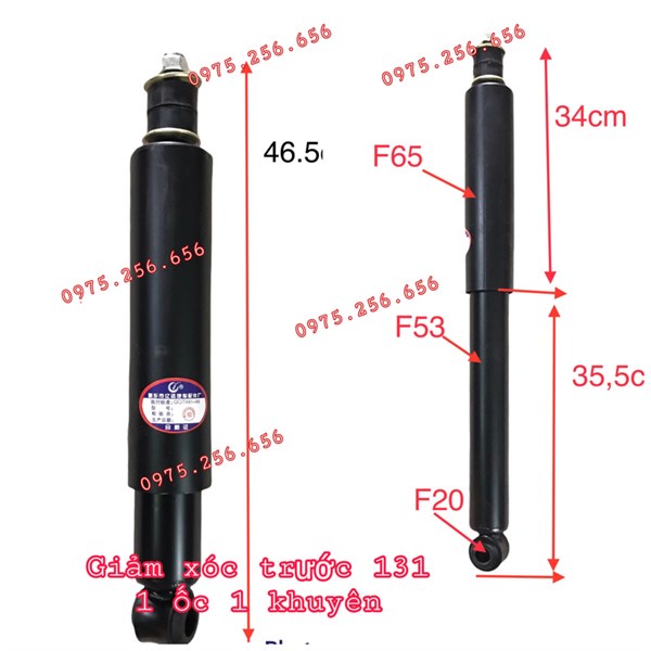 Giảm xóc 131 1 ốc 1 khuyên (53*330) Trước TH6T