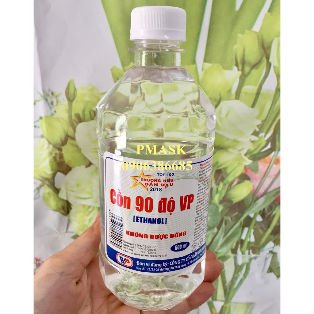 Cồn 90 độ Vĩnh Phúc sát khuẩn 500ml - Cồn trắng 90 độ VP