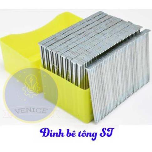 Đinh bê tông chuyên dụng ST15 2000 đinh/ hộp - Dùng cho máy bắn đinh dùng điện ST18, súng bắn đinh dùng hơi ST64