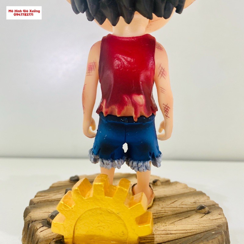 Mô hình Luffy mũ rơm One Piece vừa bị đánh bầm dập Cao 15cm - Tượng Figure Monkey D.Luffy Vua Hải Tặc