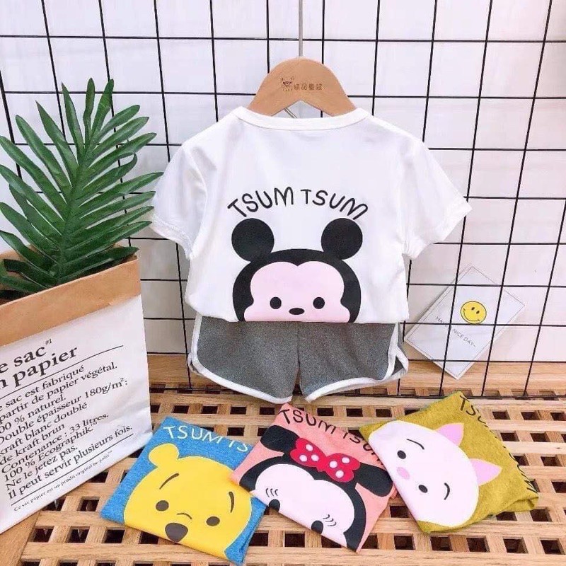 bộ đùi hoạt hình chất cotton giấy cho bé