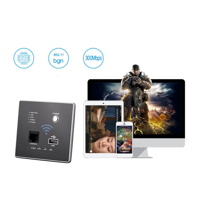 Bộ Phát Wifi Gắn Tường 86mm 300mbps Ap El 220v 2.4ghz | BigBuy360 - bigbuy360.vn