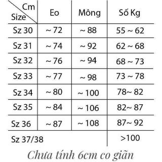 32-36 quần váy bigsize cao cấp