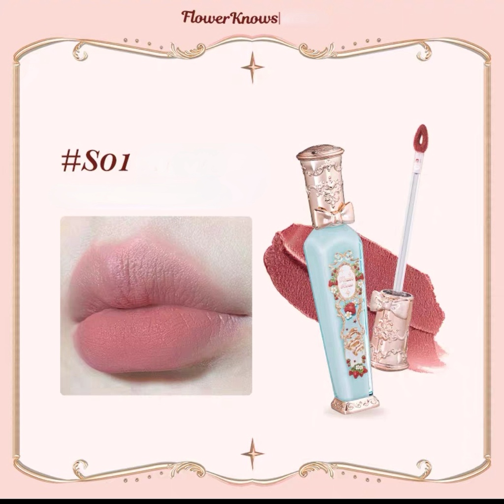 Flower Knows Son Kem Dâu Tây Rococo Màu Trà Sữa Nude Cho Nữ