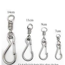 Móc khóa , móc cài treo chìa khóa 4 size Inox 304 Cao Cấp